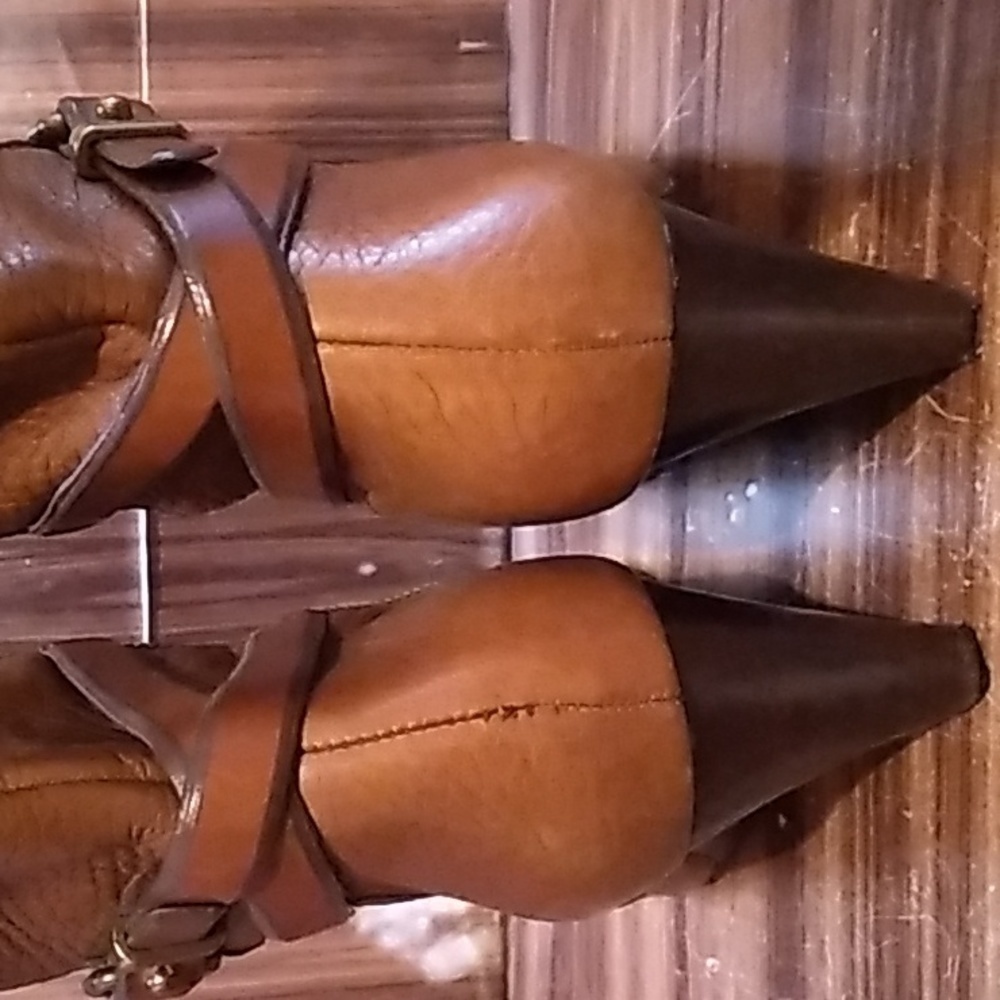 Coach Dorothy leather wedge boots 👢 6.5B - Picture 4 of 8